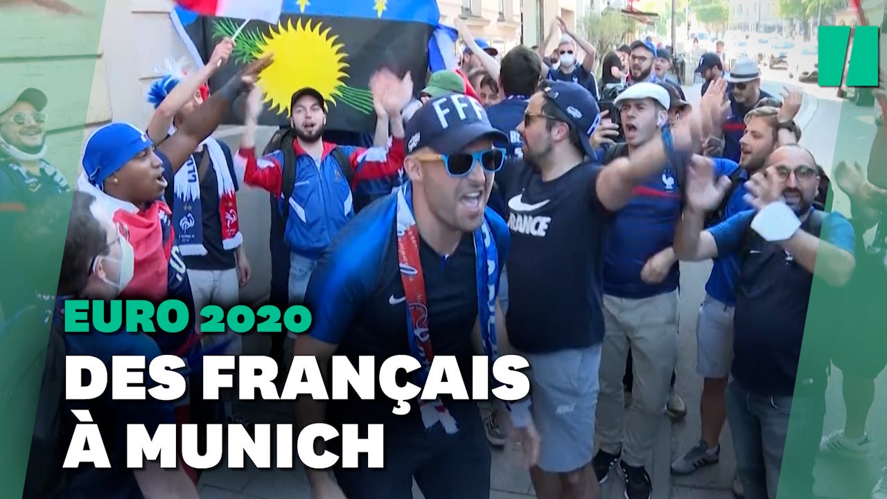 Avant France-Allemagne à Munich, les supporters des Bleus donnent de la voix