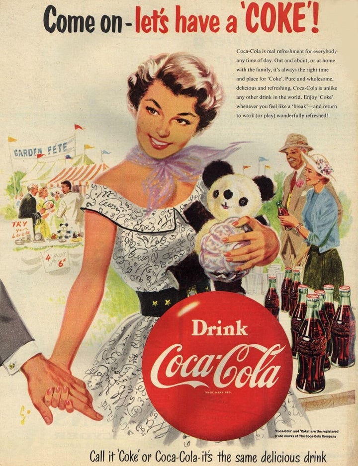 Anuncio de Coca-Cola en 1954.