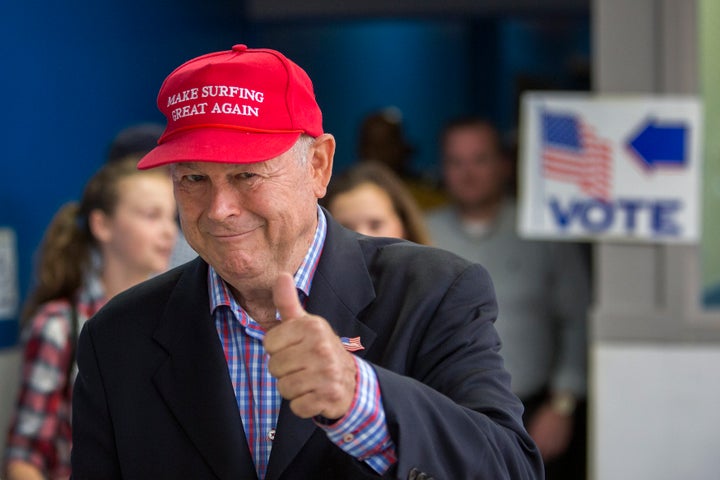 Dana Rohrabacher on the day of his last congressional election in 2018.