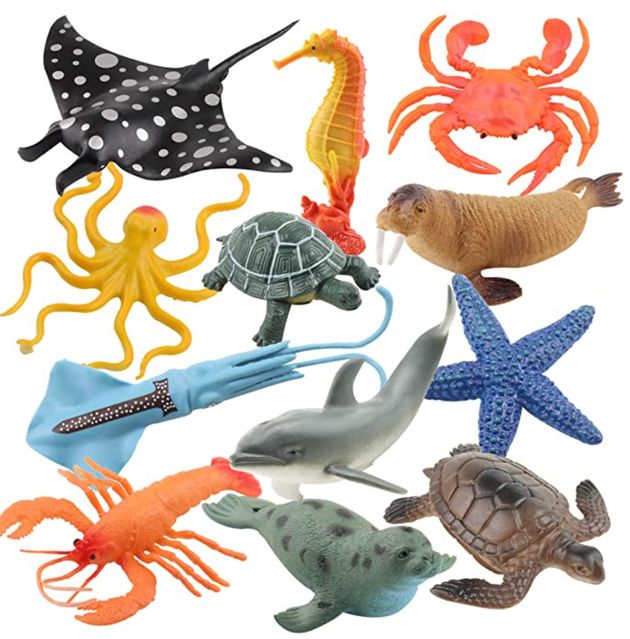 Toy Sea Animal Set (12 pack)