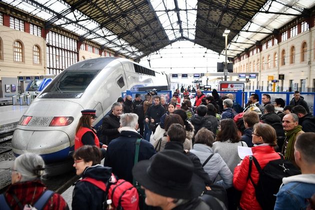 La gare Saint-Charles à Marseille bloquée par une intervention policière dans un TGV (photo d'illustration du 3 avril 2018)