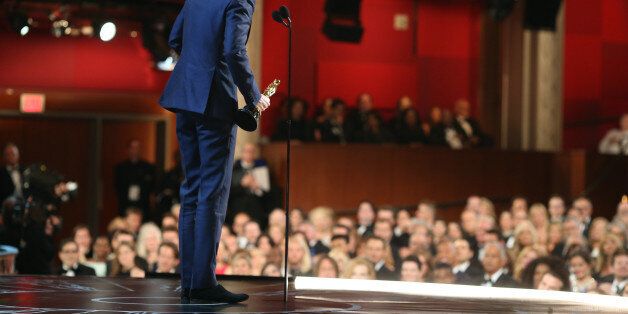 HOLLYWOOD, CA - FEBRUARY 22: Actor Eddie Redmayne speaks onstage after winning his award for best Actor in a Leading Role during the 87th Annual Academy Awards at Dolby Theatre on February 22, 2015 in Hollywood, California. (Photo by Christopher Polk/Getty Images)