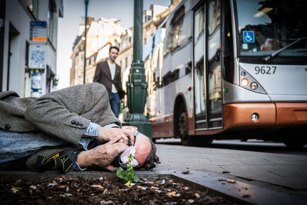 Paul Harfleet said the painstaking process of photographing the flowers once sparked a report of a dead body. 