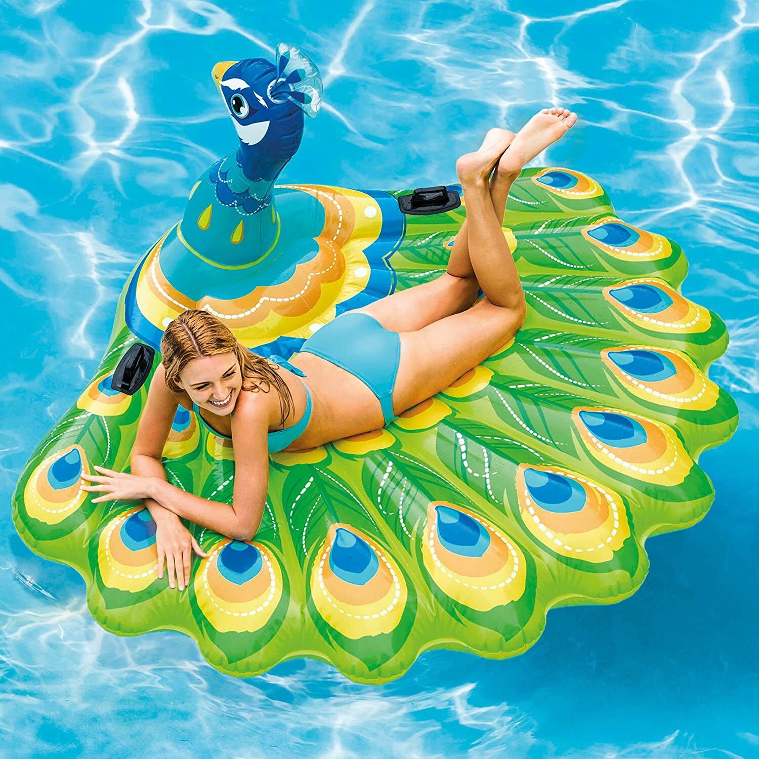 Youehsent Water Floating Hammock Swimming Pool Float Lounge Portable Comfortable Water Inflatable Floating Bed Sofa for Summer Hammock Inflatable Pool Float Lounge Water Chair for Adults 