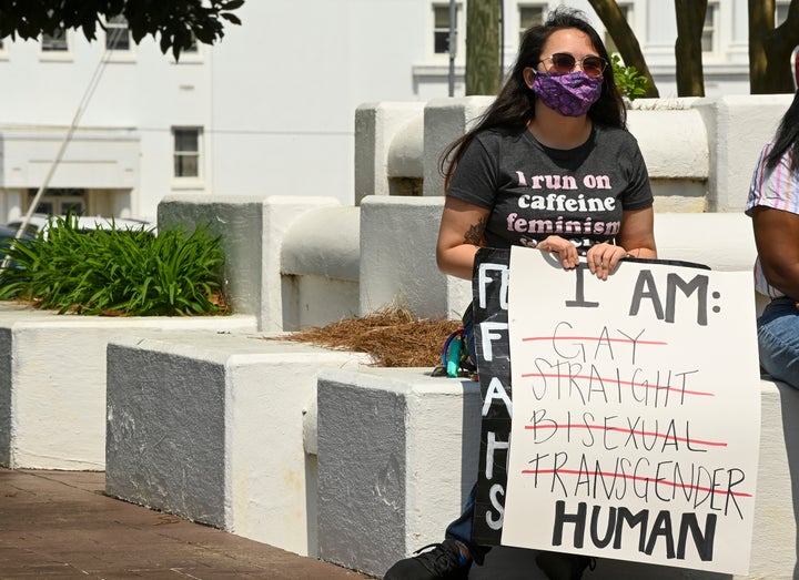 “We see all of this debate and all of this discussion about what being trans means for sports, and what being trans means for health care," Ruadhán Woods (not pictured), a trans rights organizer in Alabama, told HuffPost. “And most of us are just sick of the debate, because this is really a question of rights.”