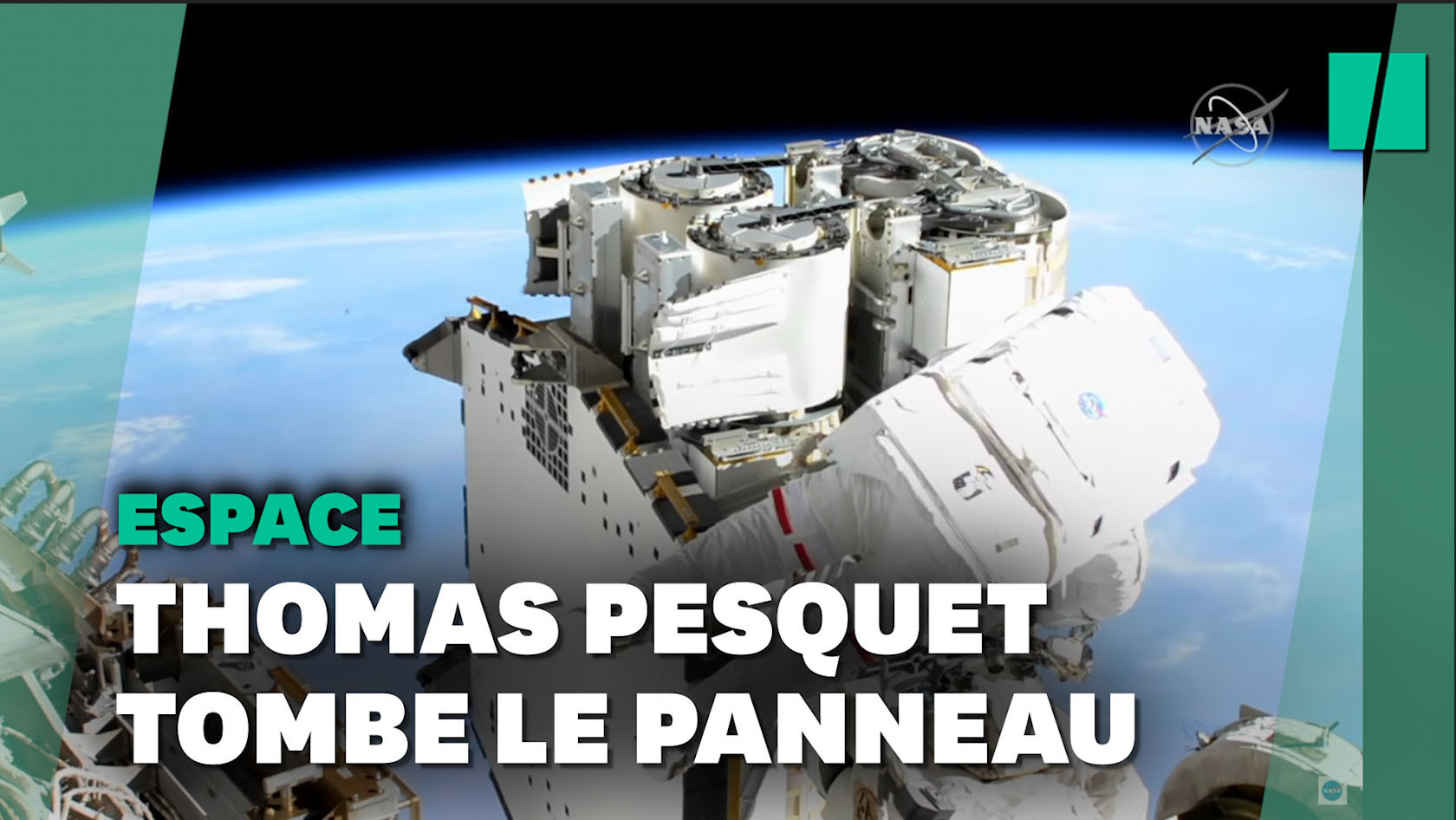 Les 1ères images de la sortie de Thomas Pesquet dans l'espace