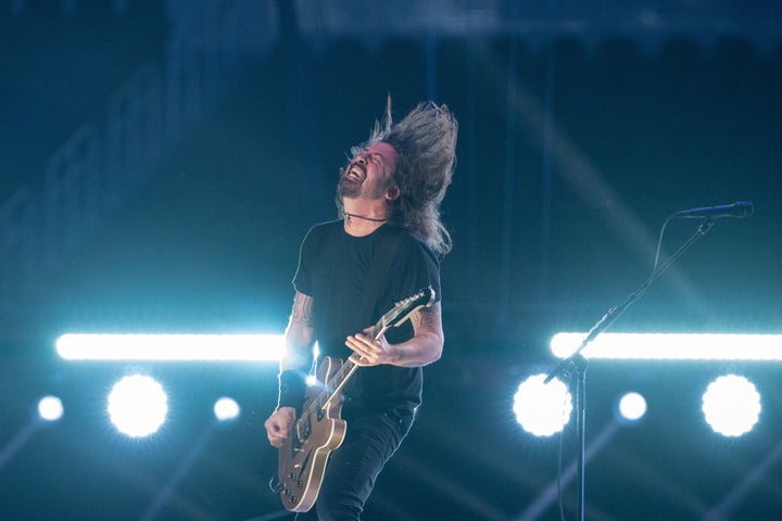 The Foo Fighters perform at the Vax Live concert on May 2, 2021, in Inglewood, California.