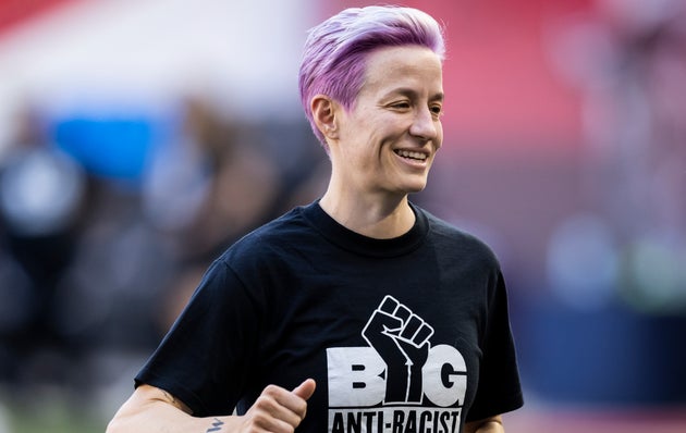 Megan Rapinoe, ici au mois de juin 2021, nouvelle porte-parole de Victoria's Secret.