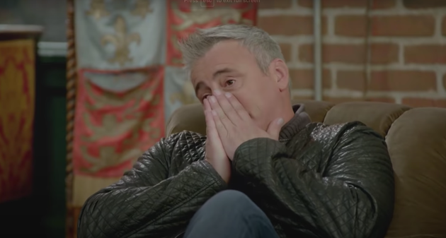 Matt LeBlanc shows off his impression of Jennifer Aniston