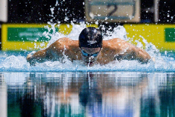 Cody Simpson recorded personal bests in the 100-meter freestyle and butterfly events at the trials but did not qualify.