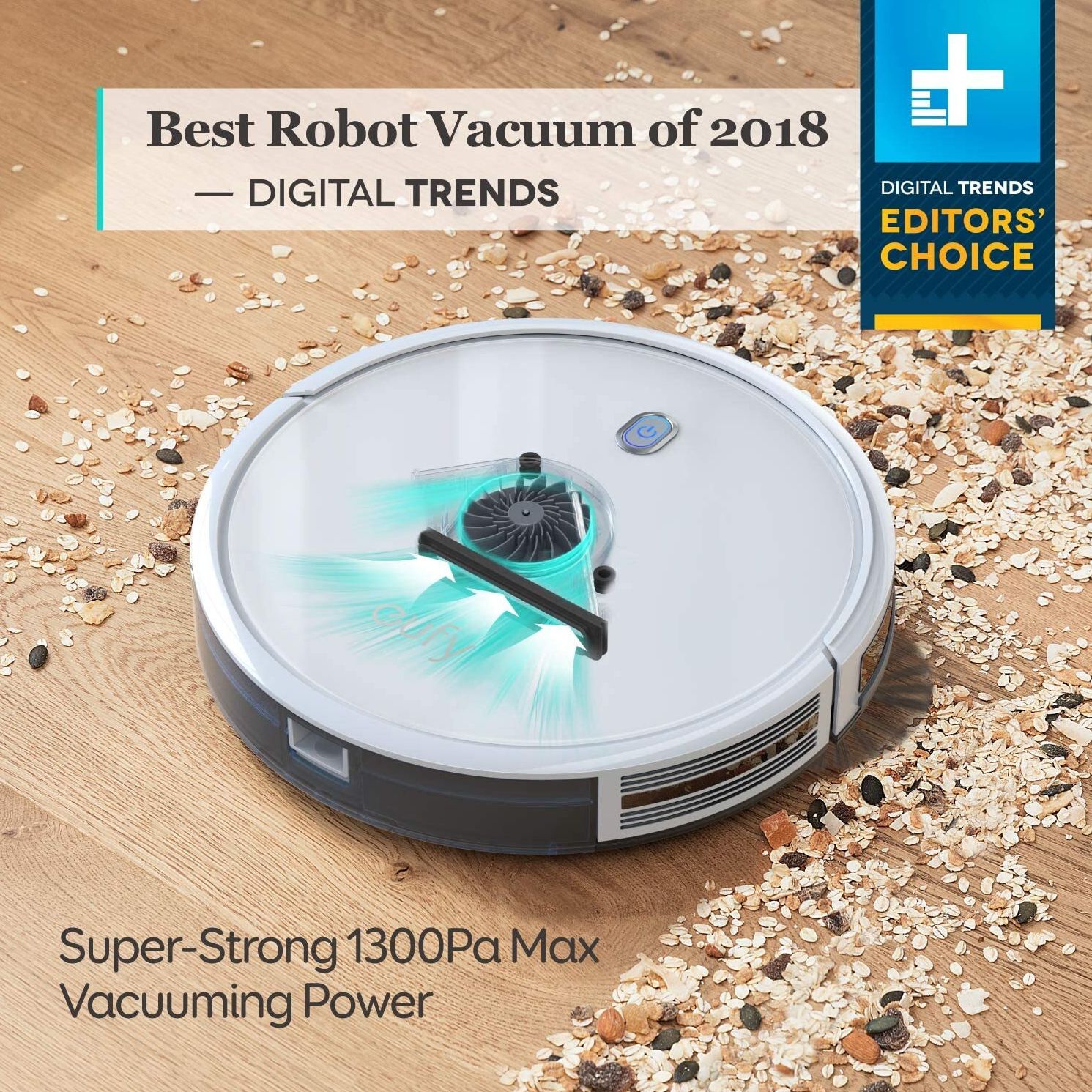 A Eufy BoostIQ robot vacuum (43% off)