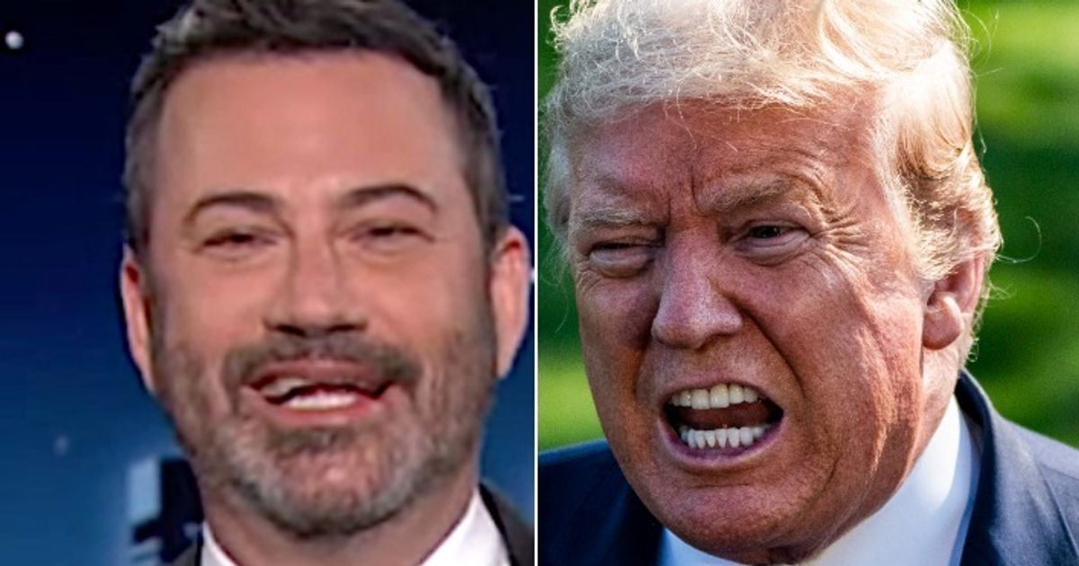 Jimmy Kimmel Spots The Weirdest Line In Trumps Big Speech Huffpost Entertainment