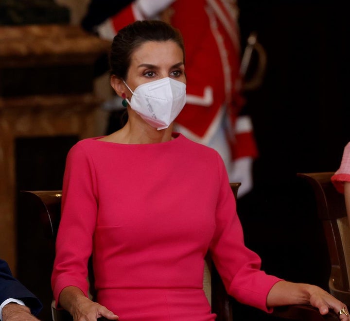 La reina, este viernes en el Palacio Real.