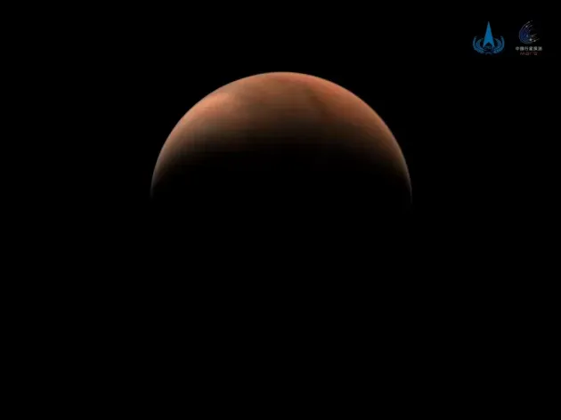 Une photographie de Mars prise par la sonde Tianwen-1.