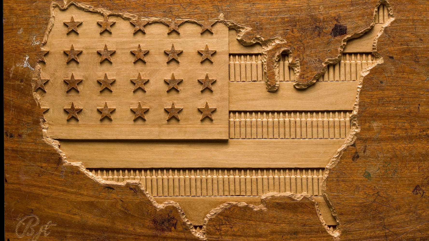 This English Artist Is Carving Out Powerful Messages About U.S. Gun Violence