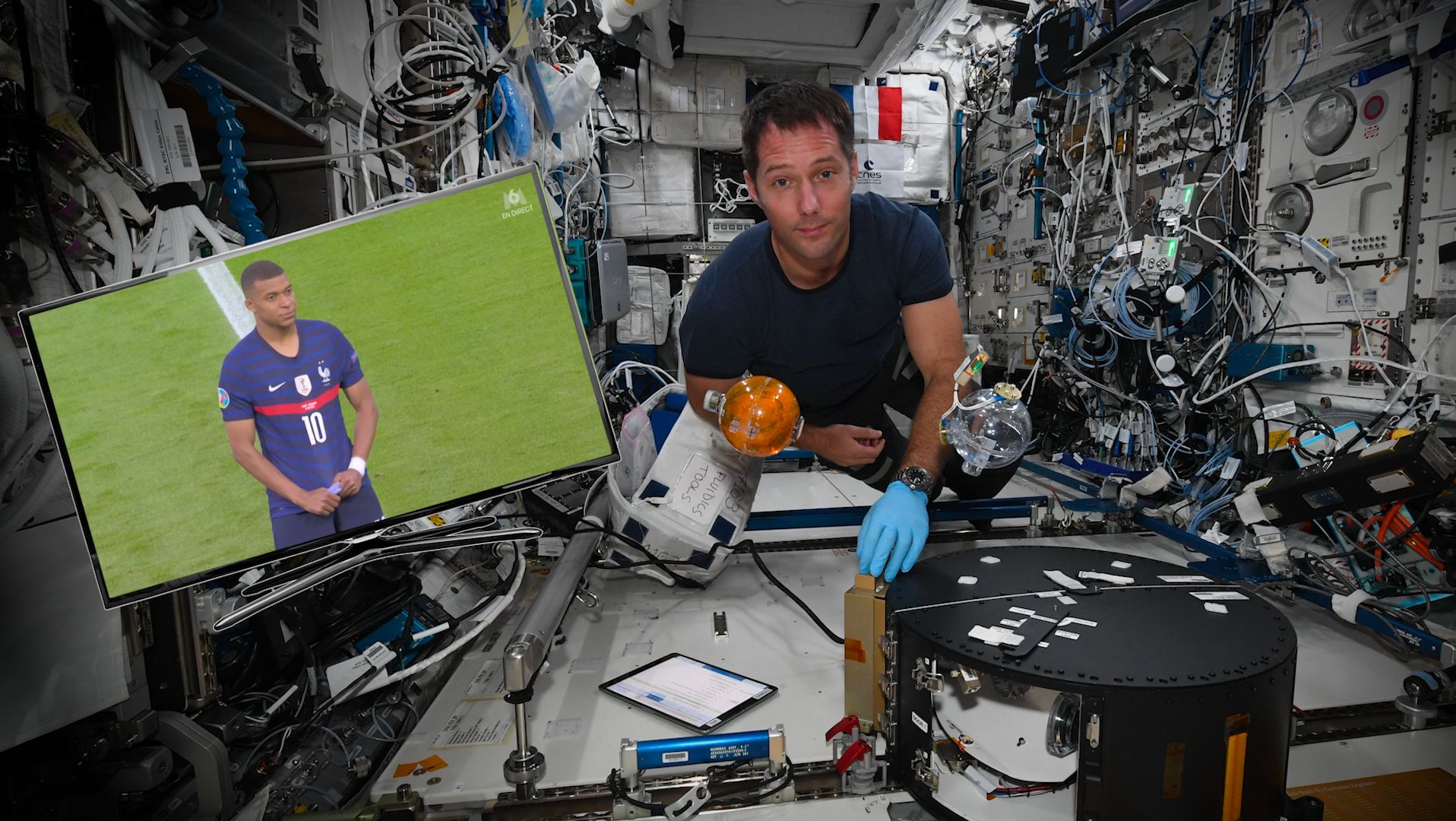 Pour Portugal-France, Thomas Pesquet s'offre une place depuis l'ISS