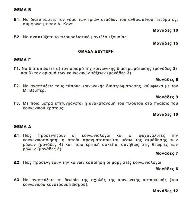 Θεματα Κοινωνιολογιασ 2021 - 97wjnlp1mwn0xm / Δειτε τα θεματα τησ χημειασ.