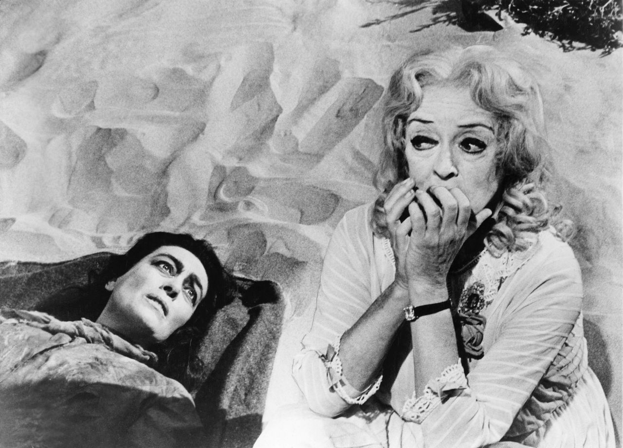 Joan Crawford and Bette Davis in Whatever Happened To Baby Jane?