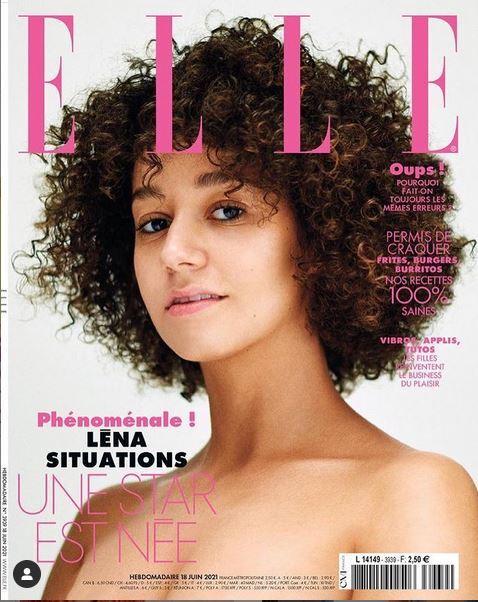 Léna Situations pose en Une de "ELLE" "pas maquillée et retouchée"