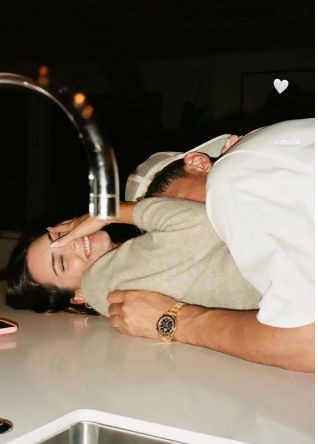 Kendall Jenner and Devin Booker get cuddly on Valentine's Day.