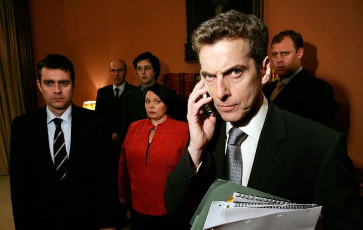 Peter Capaldi (right) in The Thick Of It