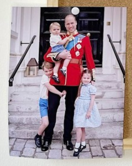 A closer look at the never-before-seen photo shared on the Duke and Duchess of Cambridge's social media accounts for Father's