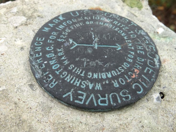 A U.S. Geodetic Survey marker found at St. Malo.