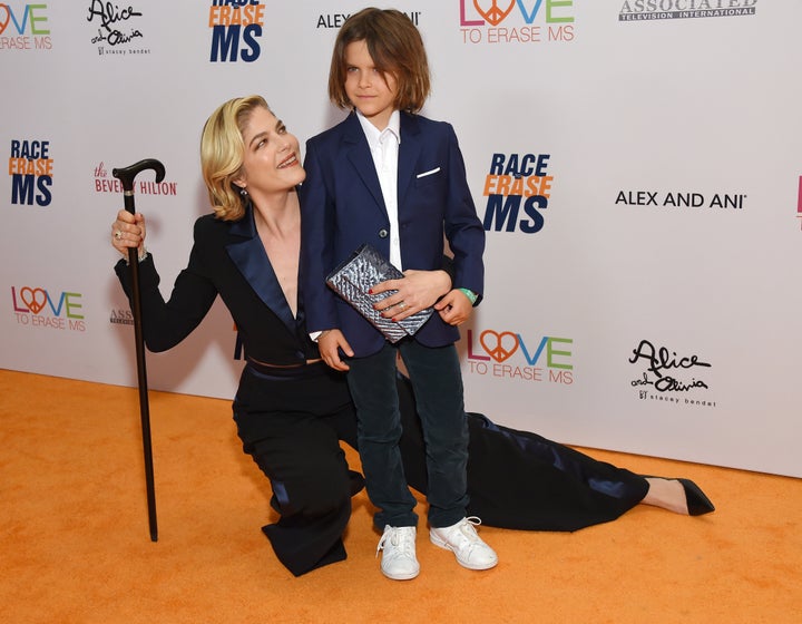 Actress Selma Blair and her son, Arthur Saint Bleick, attend the 26th annual Race to Erase MS Gala at the Beverly Hilton hotel on May 10, 2019, in Beverly Hills.