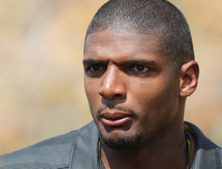 Former Missouri Tiger Michael Sam attends a game between Missouri and South Dakota State on Aug. 30, 2014. Sam was drafted by the St. Louis Rams, but the team released him on the final day of cuts. 