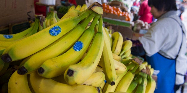 Chiquita Brands International Inc. bananas are displayed for sale at New Louie's Inc. in Chinatown in San Francisco, California, U.S., on Tuesday, Feb. 19, 2013. Chiquita Brands International Inc. is expected to release quarterly earnings data on Feb. 21. Photographer: David Paul Morris/Bloomberg via Getty Images