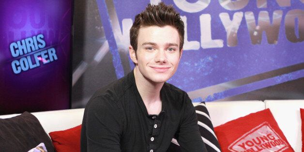 LOS ANGELES, CA - AUGUST 16: (EXCLUSIVE ACCESS) Actor Chris Colfer visits the Young Hollywood Studio on August 16, 2013 in Los Angeles, California. (Photo by Mary Clavering/Young Hollywood/Getty Images)