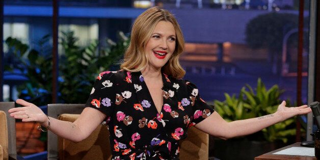 THE TONIGHT SHOW WITH JAY LENO -- Episode 4544 -- Pictured: Actress Drew Barrymore during an interview on October 7, 2013 -- (Photo by: Paul Drinkwater/NBC/NBCU Photo Bank via Getty Images)