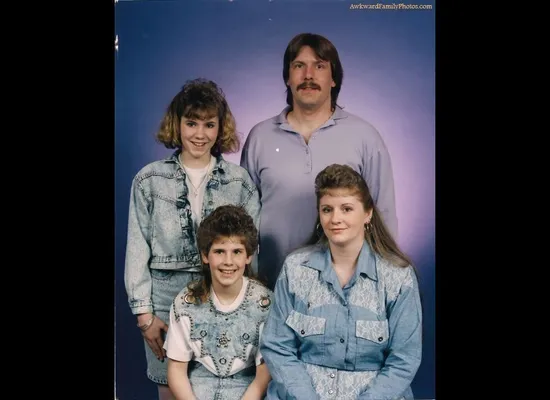 funny 80s family portraits