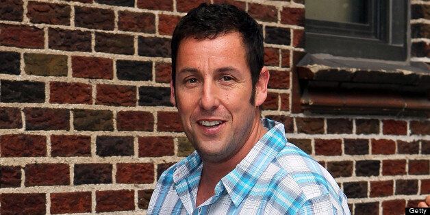 NEW YORK, NY - JULY 09: Adam Sandler arrives to 'Late Show with David Letterman' at Ed Sullivan Theater on July 9, 2013 in New York City. (Photo by Jeffrey Ufberg/WireImage)