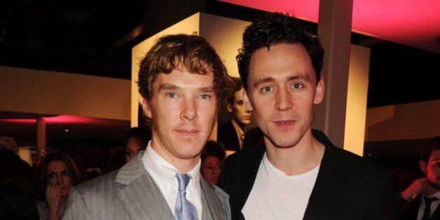 LONDON, ENGLAND - JANUARY 25: (EMBARGOED FOR PUBLICATION IN UK TABLOID NEWSPAPERS UNTIL 48 HOURS AFTER CREATE DATE AND TIME. MANDATORY CREDIT PHOTO BY DAVE M. BENETT/GETTY IMAGES REQUIRED) Benedict Cumberbatch and Tom Hiddlestone attend InStyle's Best Of British Talent Party in association with Lancome at Shoreditch House on January 25, 2011 in London, England. (Photo by Dave M. Benett/Getty Images)