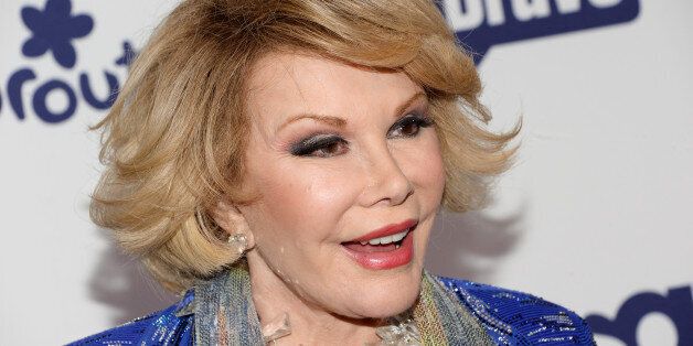Joan Rivers attends the NBCUniversal Cable Entertainment 2014 Upfront at the Javits Center on Thursday, May 15, 2014, in New York. (Photo by Evan Agostini/Invision/AP)
