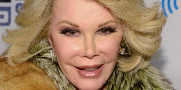 Joan Rivers attends "Howard Stern's Birthday Bash", presented by SiriusXM, at the Hammerstein Ballroom on Friday, Jan. 31, 2014 in New York. (Photo by Evan Agostini/Invision/AP)