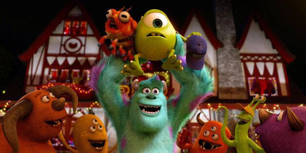 This film publicity image released by Disney-Pixar shows a scene from "Monsters University." (AP Photo/Disney-Pixar)