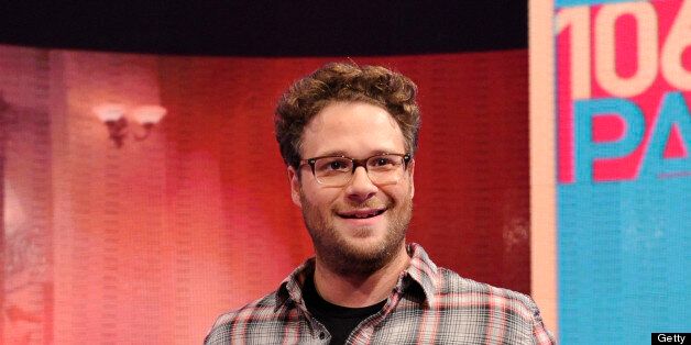 NEW YORK, NY - JUNE 10: Seth Rogan visits BET's '106 & Park' at BET Studios on June 10, 2013 in New York City. (Photo by John Ricard/Getty Images)