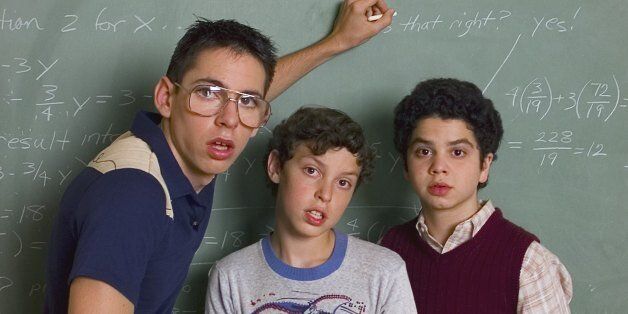 FREAKS AND GEEKS -- Season 1 -- Pictured: (l-r) Martin Starr as Bill Haverchuck, John Francis Daley as Sam Weir, Samm Levine as Neal Schweiber -- Photo by: NBCU Photo Bank