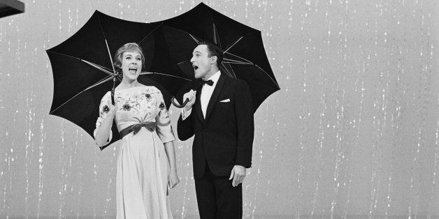 THE JULIE ANDREWS SHOW -- Aired 11/28/1965 -- Pictured: (l-r) Julie Andrews, Gene Kelly -- Photo by: Gerald Smith/NBCU Photo Bank