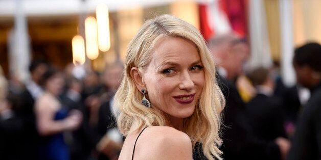 Naomi Watts arrives at the Oscars on Sunday, Feb. 22, 2015, at the Dolby Theatre in Los Angeles. (Photo by Chris Pizzello/Invision/AP)