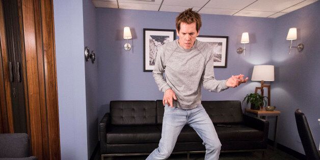 THE TONIGHT SHOW STARRING JIMMY FALLON -- Episode 0025 -- Pictured: After Jimmy announces that The Tonight Show has banned dancing, actor Kevin Bacon breaks the rules with an epic entrance on March 21, 2014 -- (Photo by: Lloyd Bishop/NBC/NBCU Photo Bank via Getty Images)