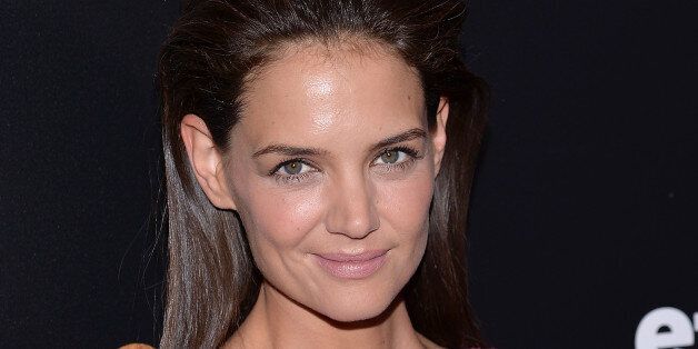 Actress Katie Holmes attends the premiere of "Woman In Gold" at The Museum of Modern Art on Monday, March 30, 2015, in New York. (Photo by Evan Agostini/Invision/AP)