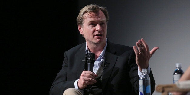 NEW YORK, NY - APRIL 20: Christopher Nolan speaks onstage at Tribeca Talks: Director Series: Christopher Nolan With Bennett Miller during the 2015 Tribeca Film Festival at BMCC Tribeca PAC on April 20, 2015 in New York City. (Photo by Jemal Countess/Getty Images for the 2015 Tribeca Film Festival)