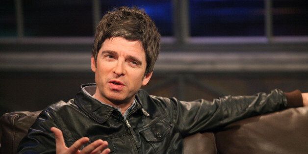 NEW YORK, NY - NOVEMBER 14: Noel Gallagher stops by Fuse's 'Hoppus on Music' for an interview with host Mark Hoppus on November 14, 2011 in New York City. (Photo by Astrid Stawiarz/Getty Images)