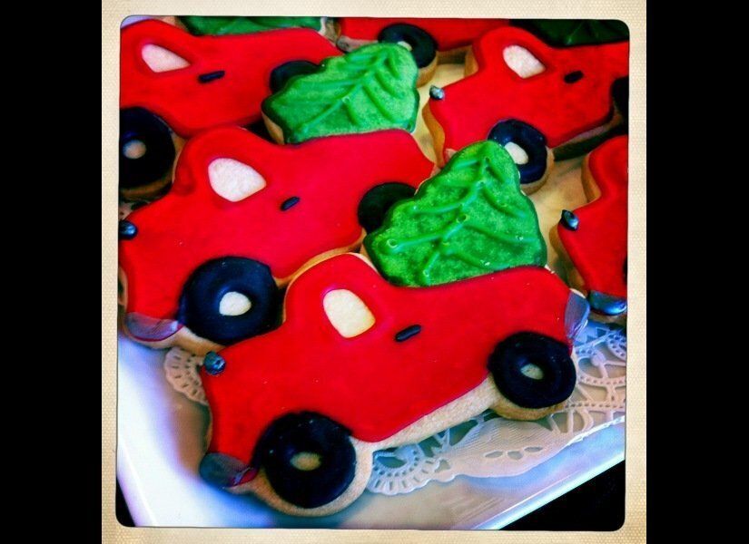 Red Truck Cookies