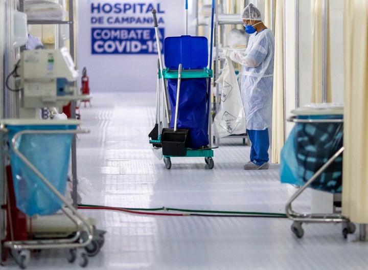 Personal de limpieza de un hospital