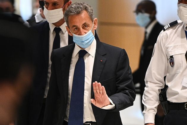 El expresidente Sarkozy, durante el juicio.