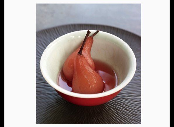 Rosé Poached Pears